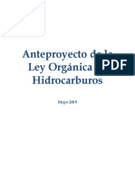 Anteproyecto Ley de Hidrocarburos Dip. Luis Estefanelli 05-06-2019