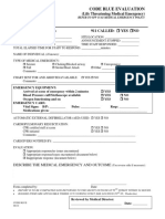 Interactive Code Blue Evaluation Form