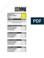 Calculate strength and fat loss macros