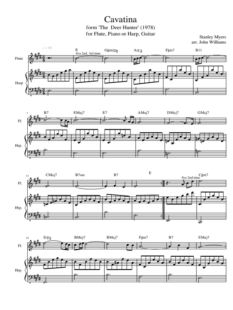 Myers Cavatina From The Deer Hunter Musical Instruments Music Production