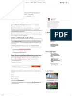 How To Get A Windows XP Download Free From Microsoft, Legally