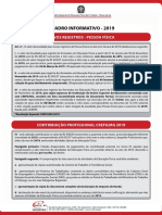 CREF Quadro Informativo 2019 Pessoa Fisica