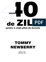 40 de Zile Pentru o Viata Plina de Bucurie (Tommy Newberry) PDF