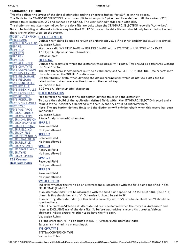 Temenos T24 Pdf Filename Specification Technical Standard