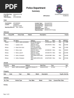 Sarasota Police Department Summary