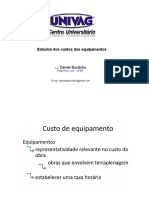 Aula de Quimica Estudo Dos Custos Dos Equipamentos