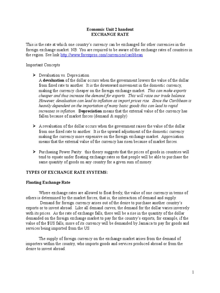 Understanding Exchange Rates and Systems | PDF | Exchange Rate | Fixed ...