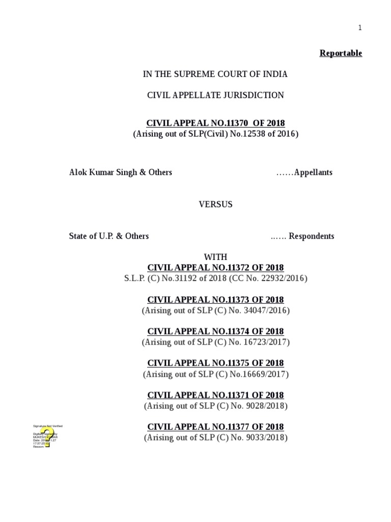 Supreme Court Ruling on UP Police Recruitment | PDF | Test (Assessment ...