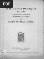 Os Sete Unicos Documentos de 1500