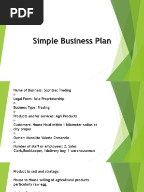 Simple Business Plan
