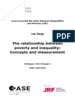 The Relationship Between Poverty and Inequality: Concepts and Measurement