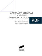 Actividades Artisticas y Creativas en Terapia Ocupacional PDF