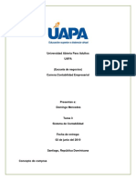 Tarea 3 de Sistema de Contabilidad