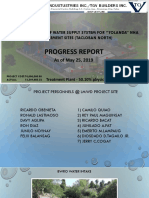 Project Status Report As of May 25, 2019