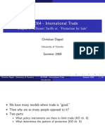 ECO364 - International Trade: Chapter 9 - Efficient Tariffs vs. "Protection For Sale"