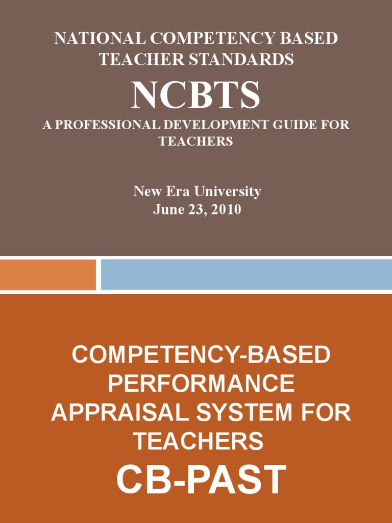 NCBTS: National Competency Based Teacher Standards | PDF | Learning ...