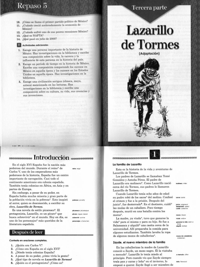 Lazarillo de Tormes - Capitulos 1-16 | PDF