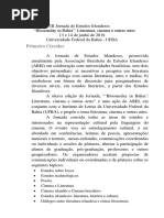 Viii Jornada Estudos Irlandeses Primeira Chamada