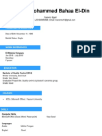 Manar Mohammed Bahaa El-Din: Personal Information