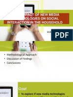 The Impact of New Media Technologies On Social Interaction in The Household