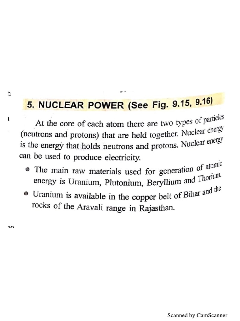 Notes On Nuclear Energy PDF | PDF