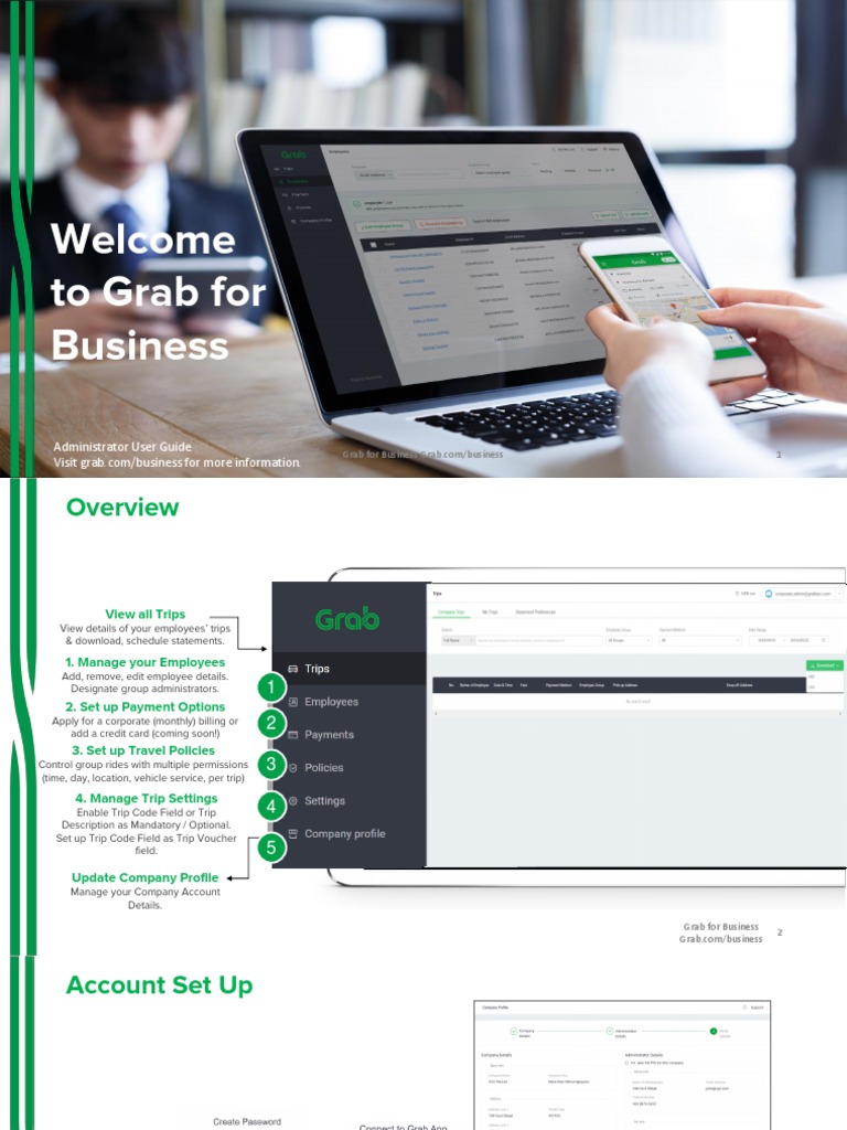 Grab for Business Admin Guide | PDF | Voucher | Credit Card