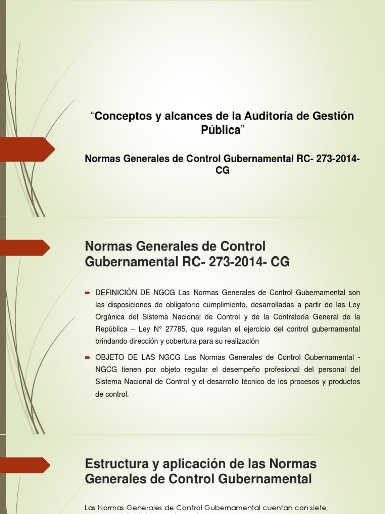 Conceptos de Auditoría Gubernamental | PDF | Auditoría | Planificación