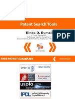Patent Search Tools: Dindo O. Dumali