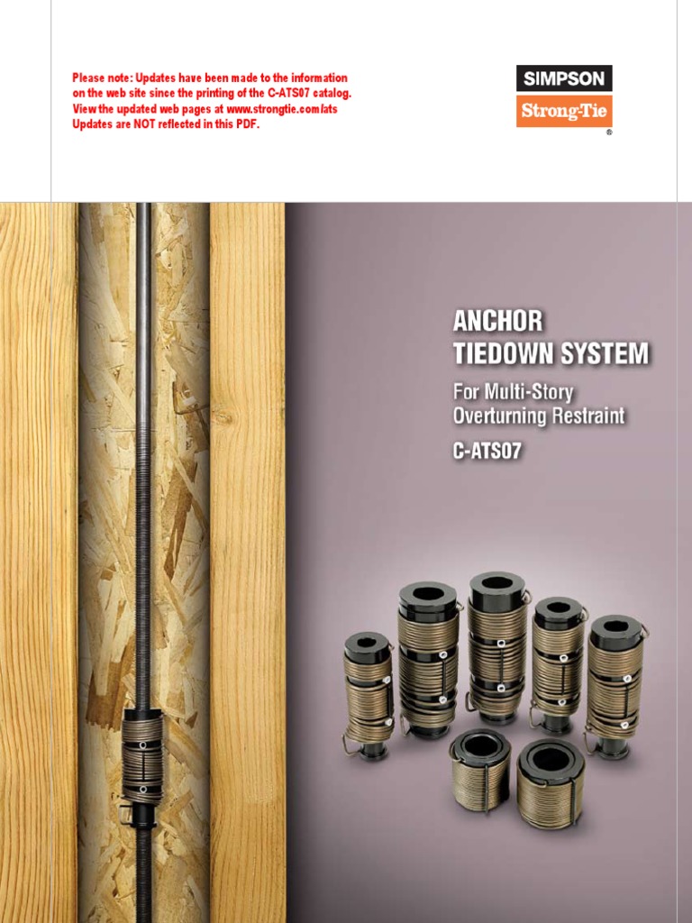 Anchor Tiedown System | PDF | Welding | Construction