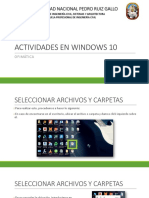 Actividades en Windows