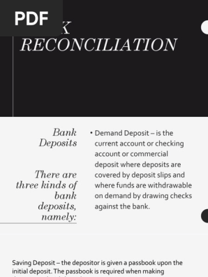 Bank Reconciliation