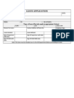 Employee's Gatepass Form | PDF