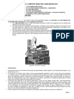 Module Iv: Computer Aided and Laser Metrology:: The Upright With Carrying Arm, and The Sighting Microscope