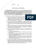 Affidavit of Joint Undertaking of The PCO and Managing Head 2