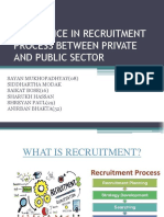 Difference in Recruitment Process