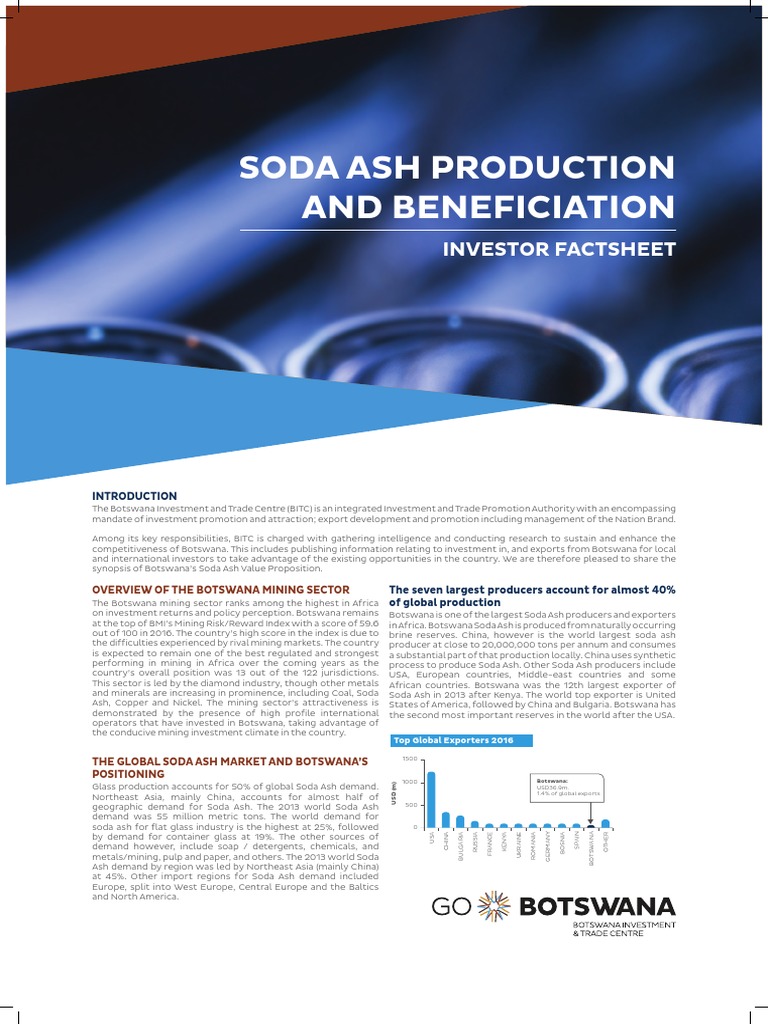 Botswana - SODA ASH PDF | PDF | Chromium | Potassium Chloride
