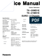 Panasonic TX-25md1e Tx21md1e