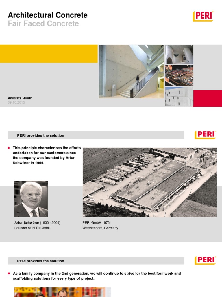 PERI's Fair Faced Concrete Solutions | PDF | Concrete | Civil Engineering