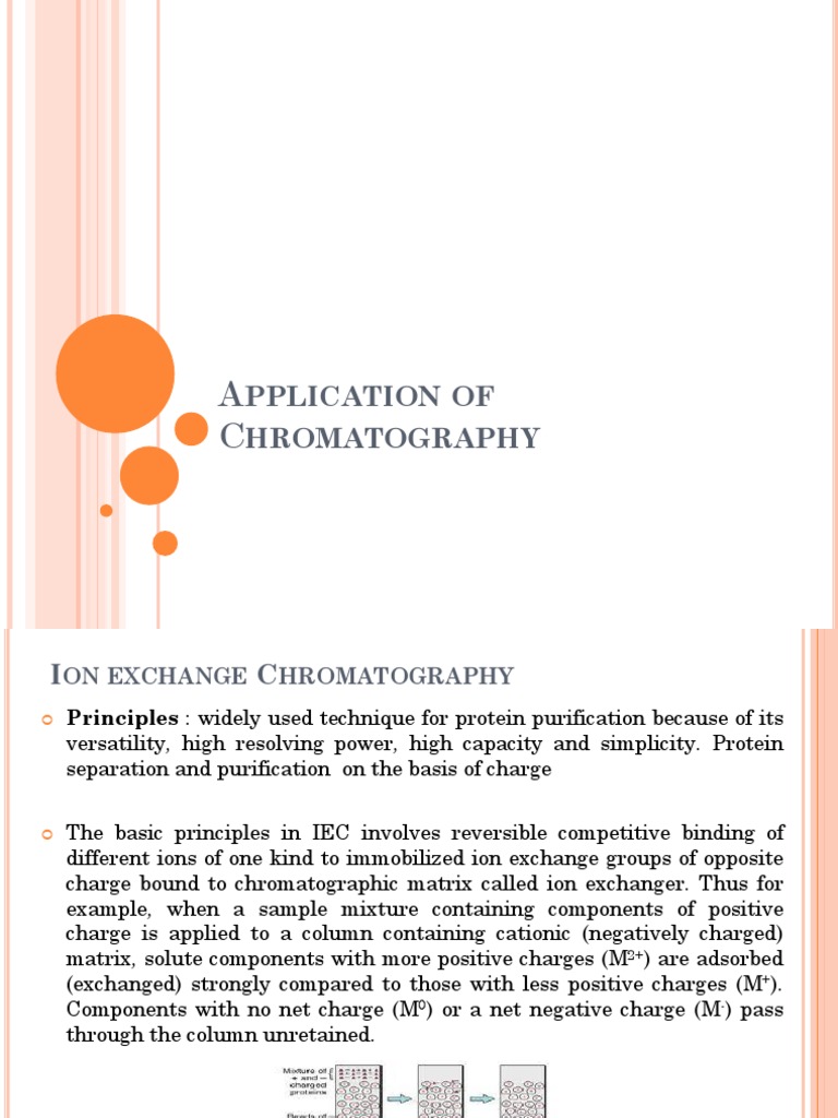 Ion Exchange & Chromatography Techniques | PDF | Protein Purification ...
