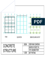 Concrete Structure: Sign Dibyank Darshi BARCH/15007/16 5Th Semester Bit Patna 1:200
