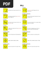 PLL Algorithms for Cube Permutations | PDF