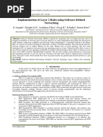 Implementation of Layer 2 Rules Using Software Defined Networking