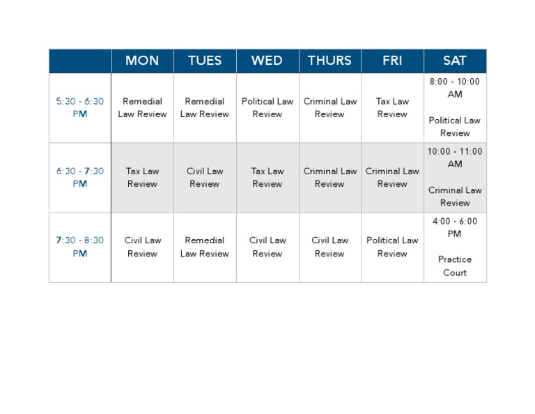 law-review-schedule-pdf