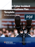 Election Cyber Incident Communications Plan Template: For State and Local Officials