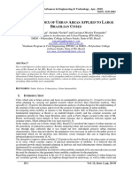 Dispersion Index of Urban Areas Applied To Large Brazilian Cities