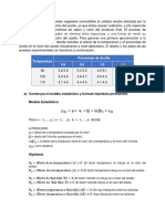 Ejercicio 22 Diseño Factorial