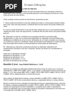 Simulado Edificações