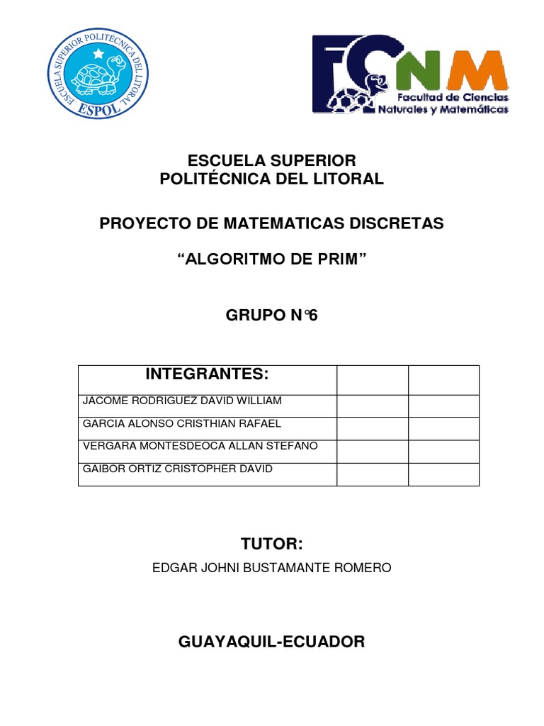 Algoritmo de Prim | PDF | Vértice (teoría de grafos) | Teoría de grafos