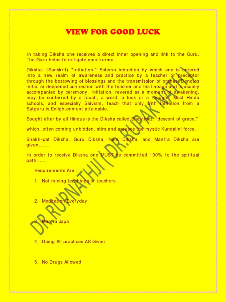 Diksha Hindu Philosophy Religious Philosophical Concepts