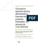 Guia Ejecucion Colciencias PDF